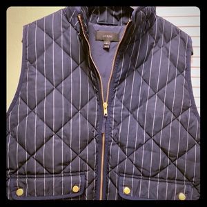 J Crew Vest Pinstripe XL